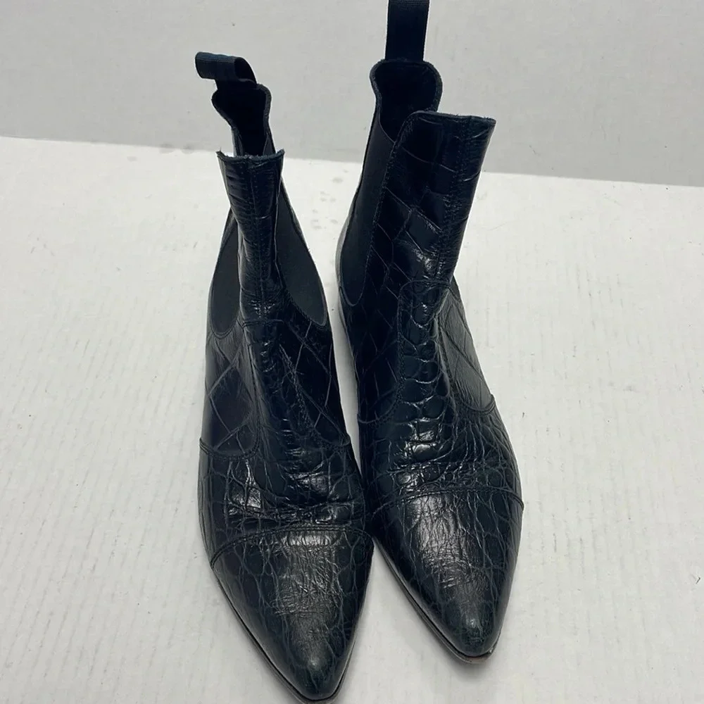 Dondup embossed leather boots